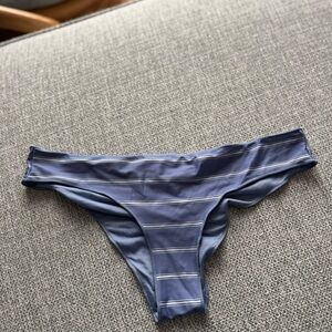 Rip Curl Blue Striped Bikini Bottom